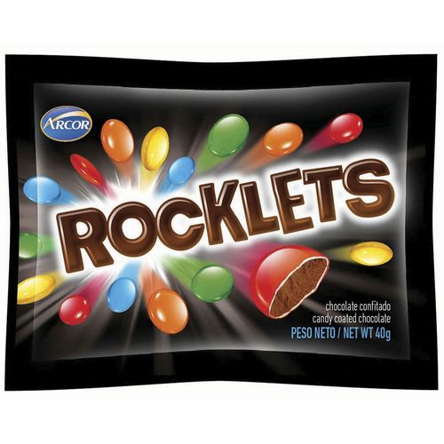 Chocolate confitado Rocklets Arcor