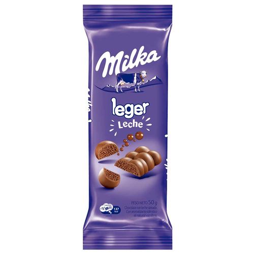 Chocolate MILKA Leger Leche 45 g