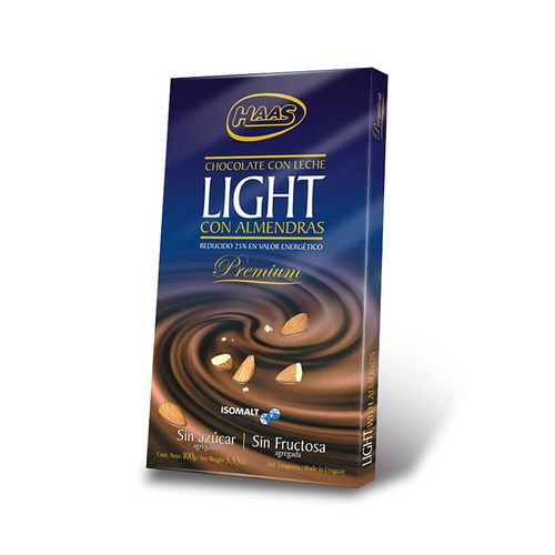 Chocolate HAAS Diet con Almendras Premium 100 g