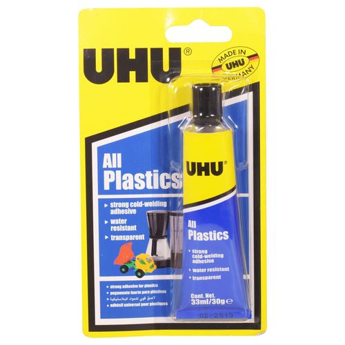 Pegamento UHU para plástico resistente al agua 33ml