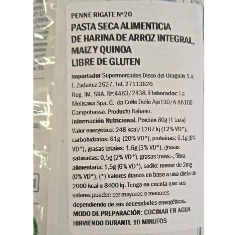 Fideos-penne-rigate-LA-MOLISANA-sin-gluten-400-g-0