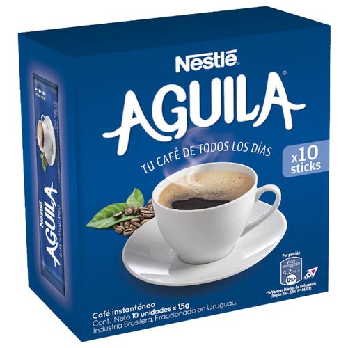 Café instantáneo ÁGUILA 10 sticks