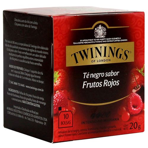 Té TWININGS 4 red fruits 10 un.