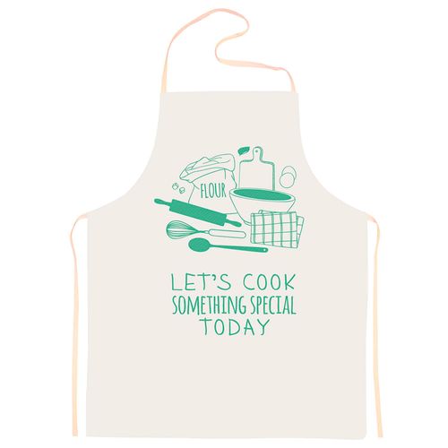 Delantal con peto Ecológico Let`s Cook Verde