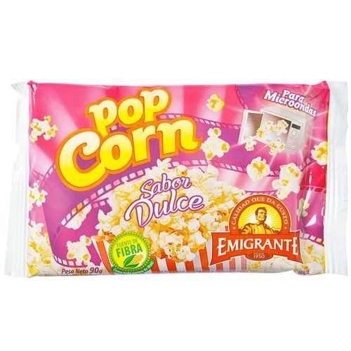 Pop corn para microondas EMIGRANTE dulce 90 g