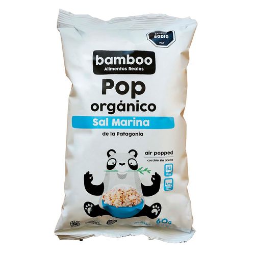 Pop BAMBOO orgánicos sal marina 60g