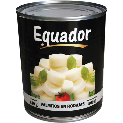 Palmitos en rodajas EQUADOR 810 g