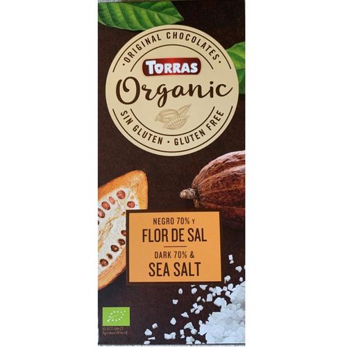 Chocolate torras negro organico con sal 100 g