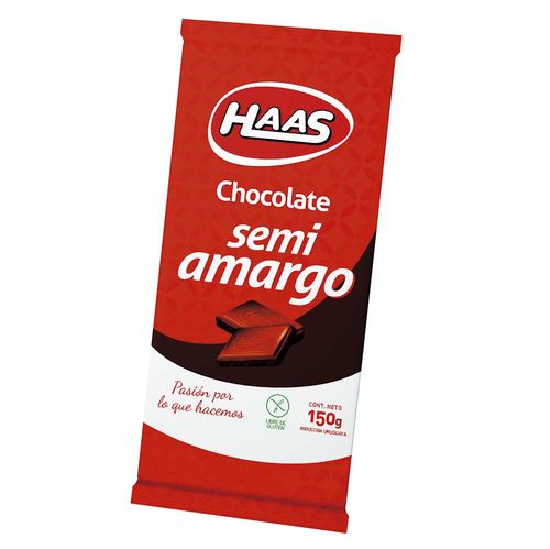 Chocolate semi amargo HAAS 150 g