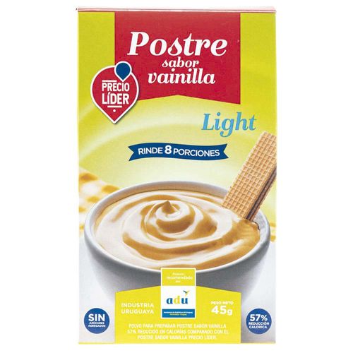 Postre PRECIO LÍDER vainilla light 8 porciones