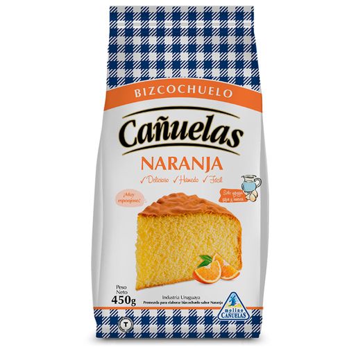 Premezcla bizcochuelo naranja CAÑUELAS 450 g
