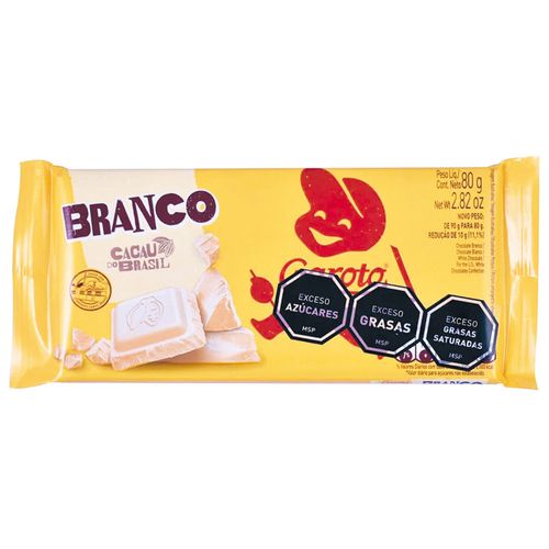 Chocolate GAROTO Blanco 80 g