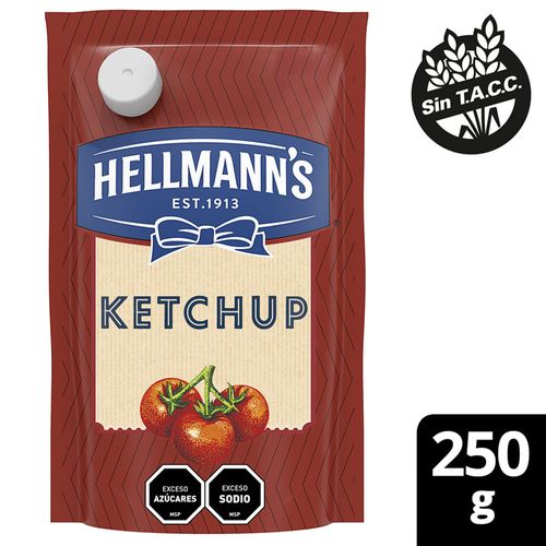 Salsa kétchup HELLMANN'S doy pack 250 g