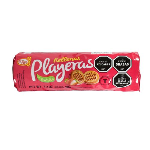 Galletitas PLAYERAS rellenas frutilla 90 g