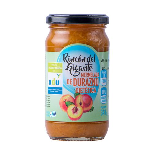 Mermelada de durazno dietética RINCON DEL GIGANTE 340 g