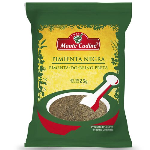 Pimienta negra MONTE CUDINE molida 25 g