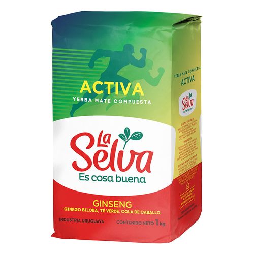 Yerba activa LA SELVA con ginseng + ginkgo 1 kg