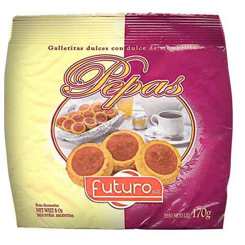 Galletitas Pepas Futuro 170 g