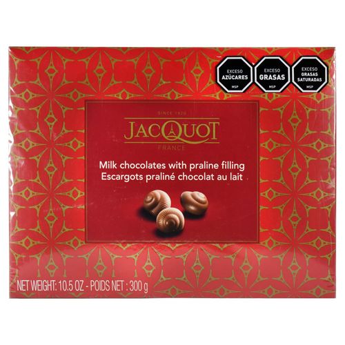 Bombonera JACQUOT Snail Milk Choc. Praline 300 g