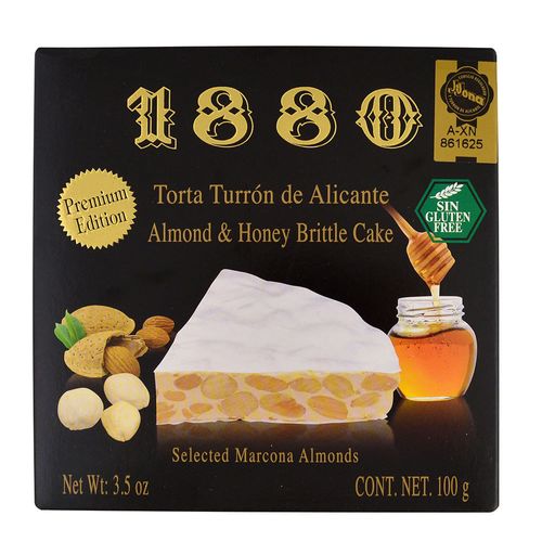 Torta turrón alicante 1880 premium edition 100 g