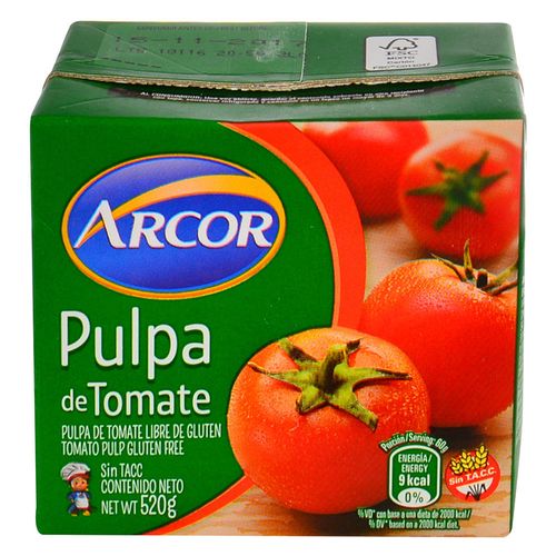 Pulpa de tomates ARCOR suave 520 g