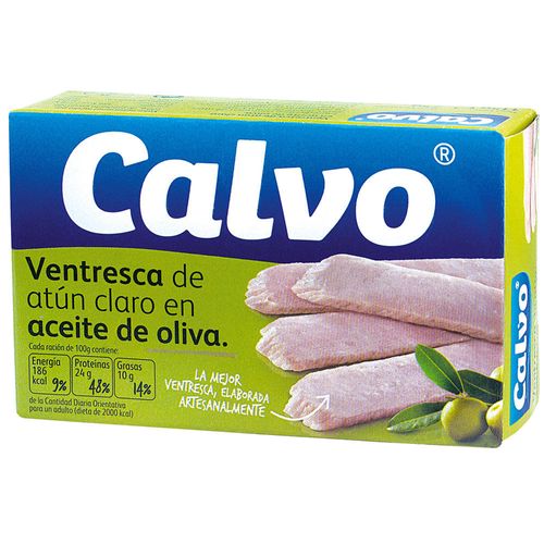 Ventresca de atún claro en oliva CALVO 115 g