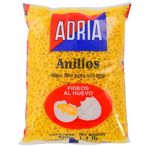 Fideos al huevo ADRIA anillos 500 g