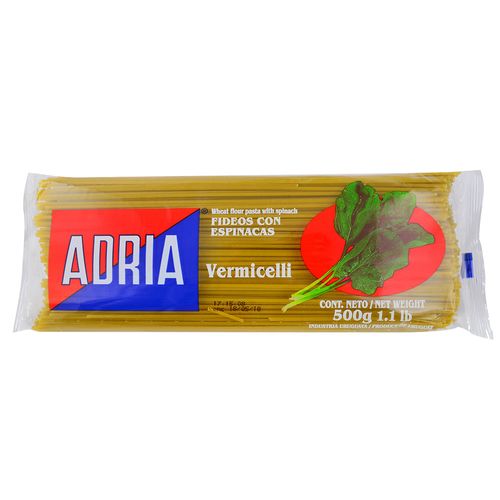 Fideos espinaca ADRIA vermicelli 500 g