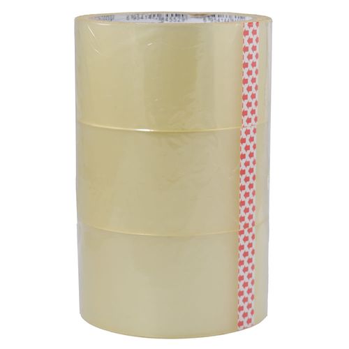 Pack x 3 rollos cinta ancha transparente