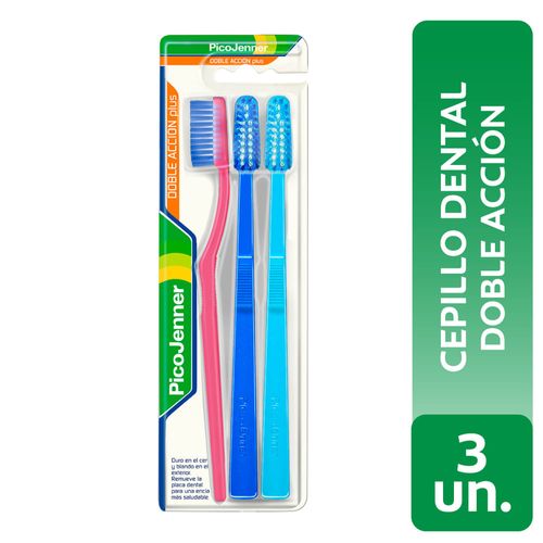 Pack 3x2 Cepillo Dental PICO JENNER Plus Doble Acción