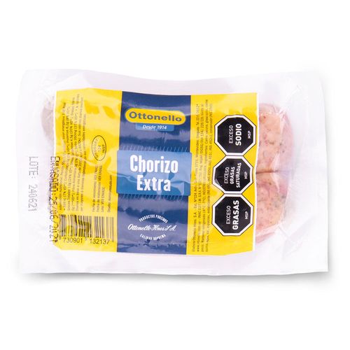 Chorizo extra OTTONELLO al vacío 2 un. x 250 g