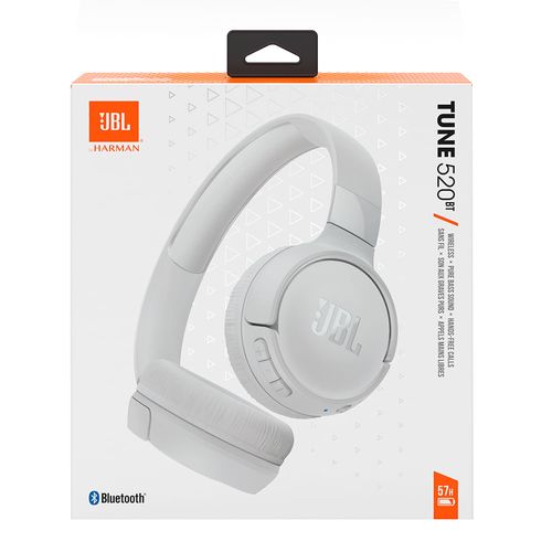 Auricular Bluetooth JBL Tune Mod. T520 vincha White