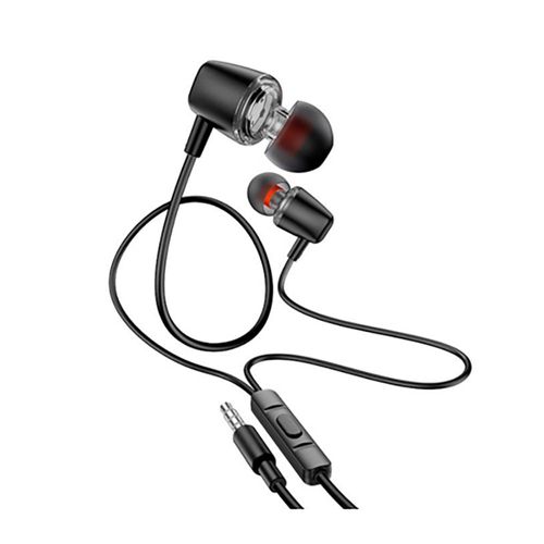 Auriculares HOCO M107 Discoverer con microfono 3.5 mm Black