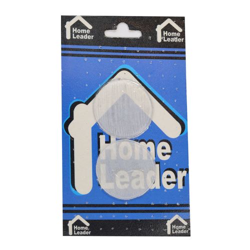 Tope redondo HOME LEADER transparente x 2 un.