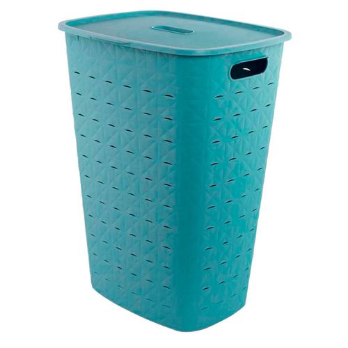 Canasto para Ropa 56 L Azul 42x31.6x60 cm