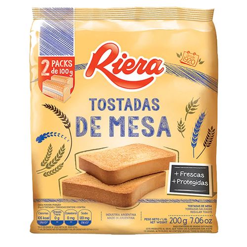 Tostadas Riera de mesa 200 g