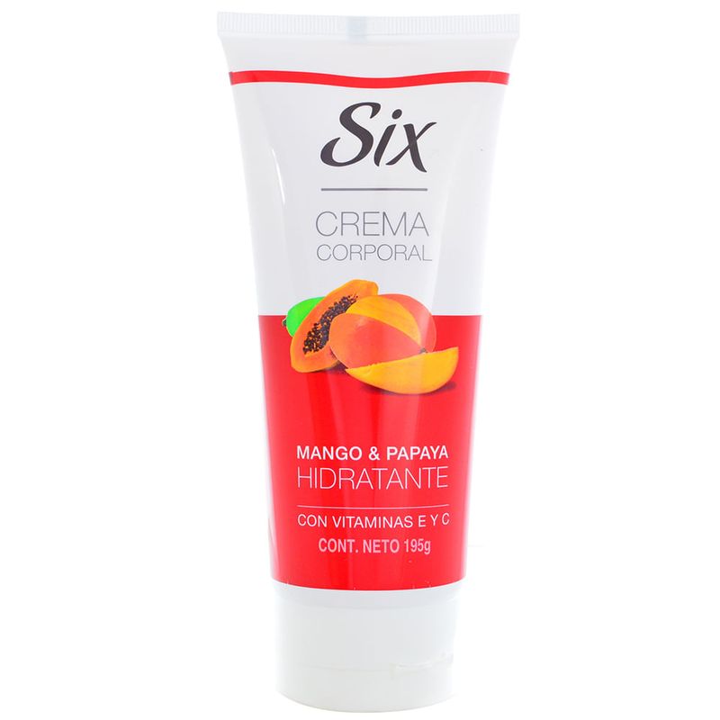 Crema-Corporal-SIX-Mango-y-Papaya-195-g-0