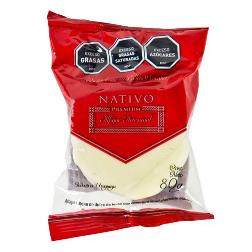 Alfajor NATIVO chocolate blanco 90 g