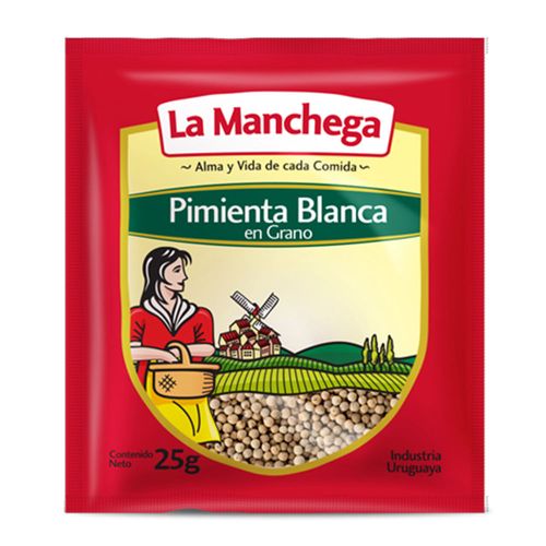 Pimienta blanca LA MANCHEGA en grano 25 g