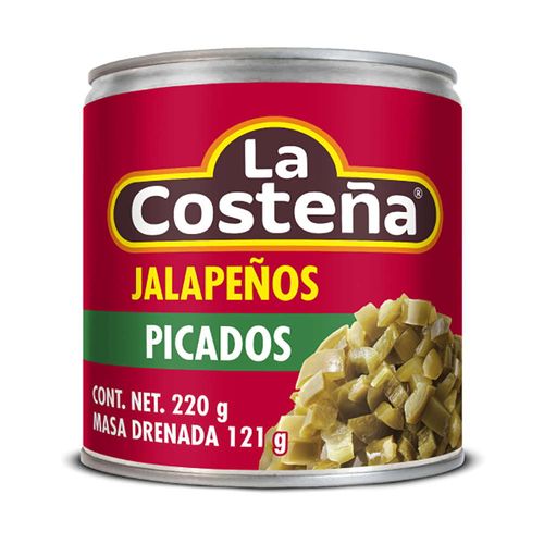 Chiles jalapeños LA COSTEÑA picados 220 g