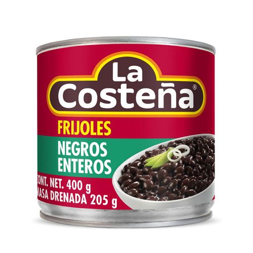 Frijoles negros LA COSTEÑA enteros 400 g