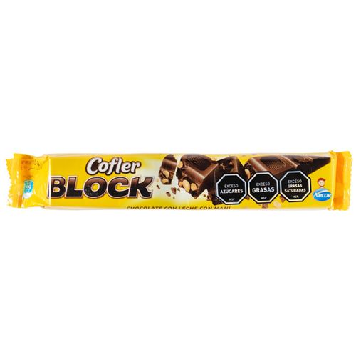 Chocolate COFLER block leche/maní 110 g