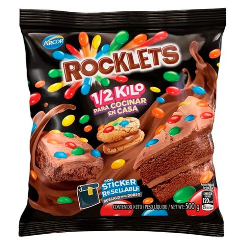 Chocolate confitado ARCOR Rocklets 500 g