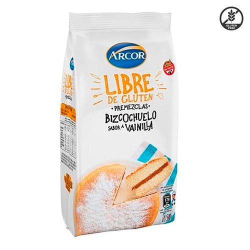 Premezcla bizcochuelo ARCOR vainilla sin gluten 500g