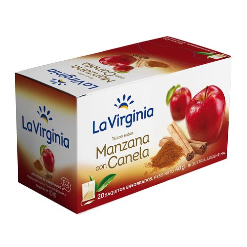 Té LA VIRGINIA manzana con canela 20 sobres