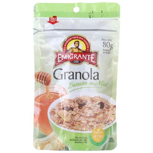 Granola EMIGRANTE banana y miel 80 g