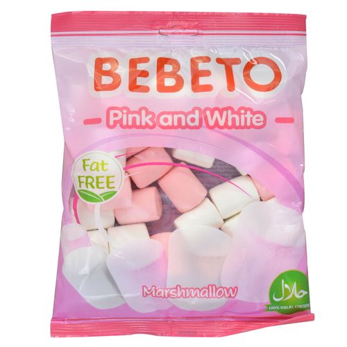 Marshmallow BEBETO Pink & white 135g