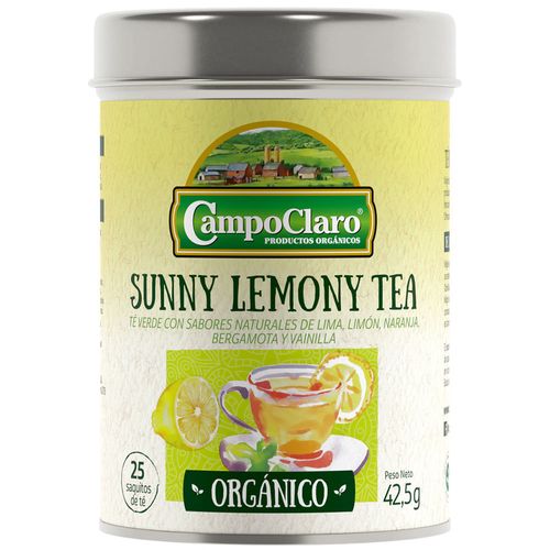 Té orgánico CAMPOCLARO lemon 25 un.