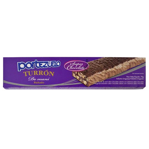 Turrón PORTEZUELO súper chocolate 70 g