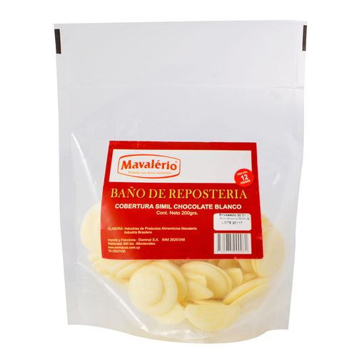 Cobertura de chocolate blanco MAVALERIO Monedas 200 g
